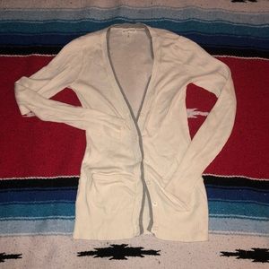 Front Button Varsity Style Sweater